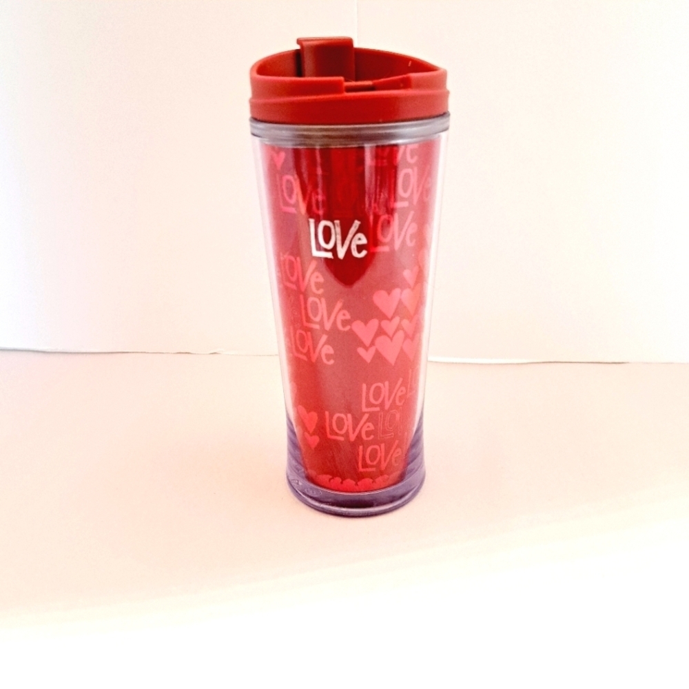 Starbucks 2010 Valentines 8 Oz Red‎ Love Tumbler Mug
